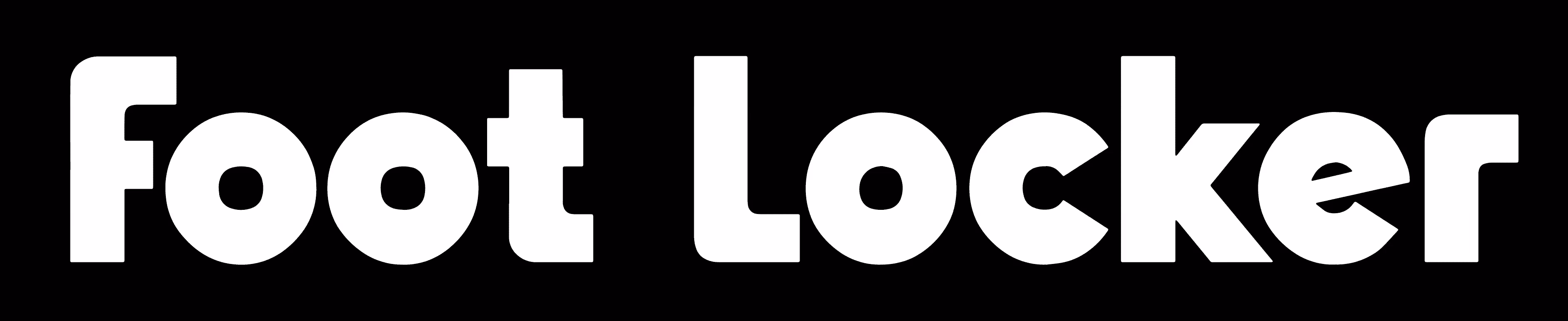 Foot Locker brand name in bold white text on a black background.