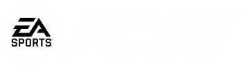 EA Sports logo in white on a black background.