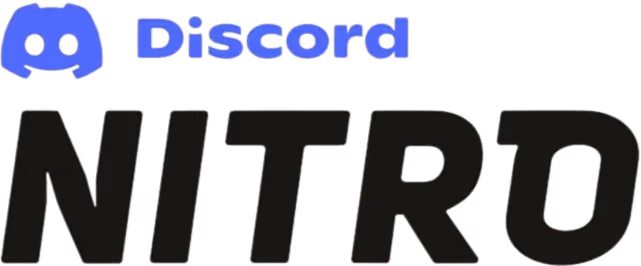 Discord logo with the word 'Discord' in blue and 'NITRO' in large black letters below.