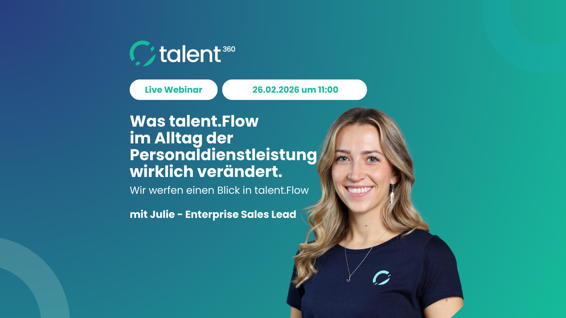 Webinar: Was talent.Flow im Alltag der Personaldienstleistung wirklich verändert