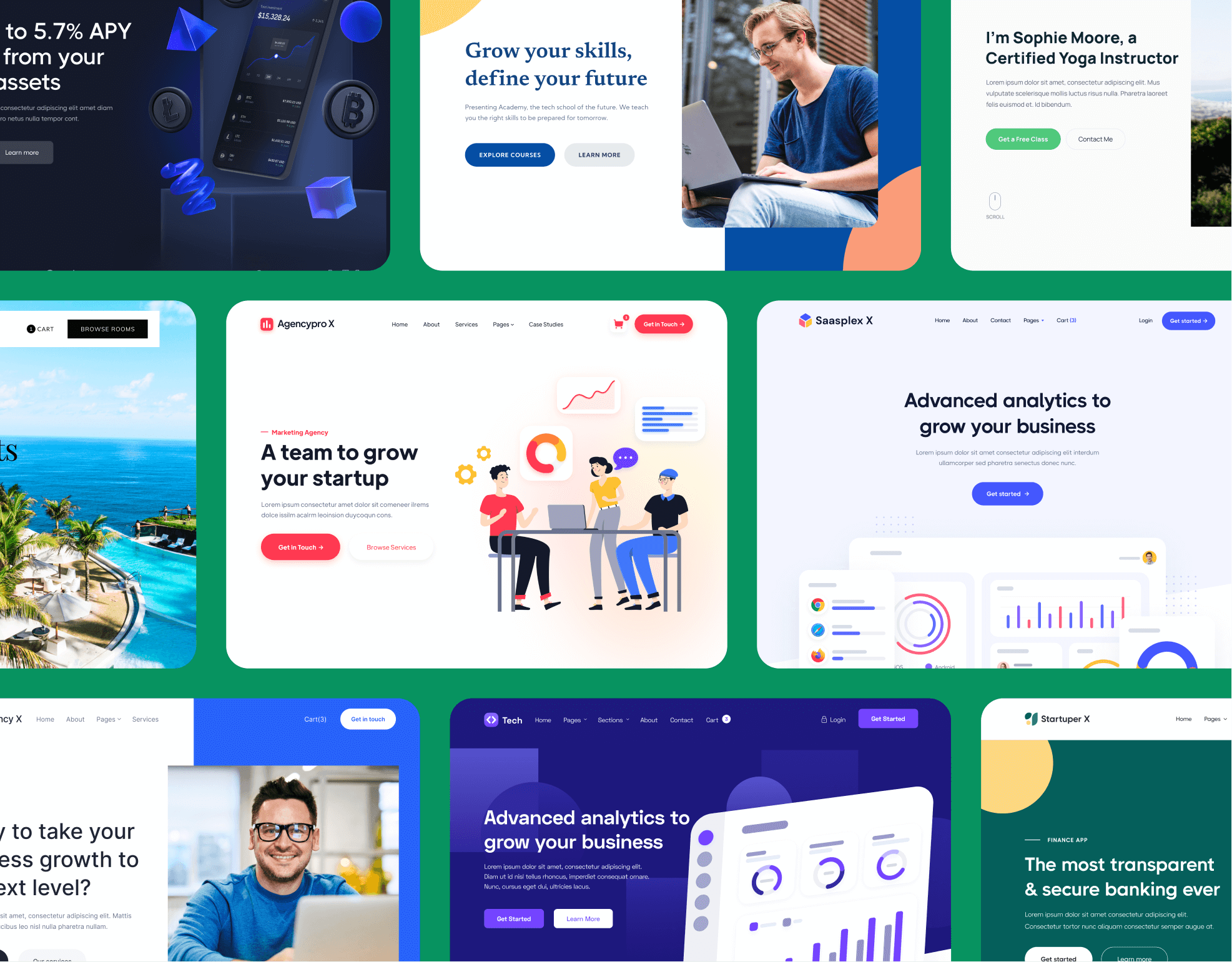Course X - Browse Templates - Online Course Webflow Template