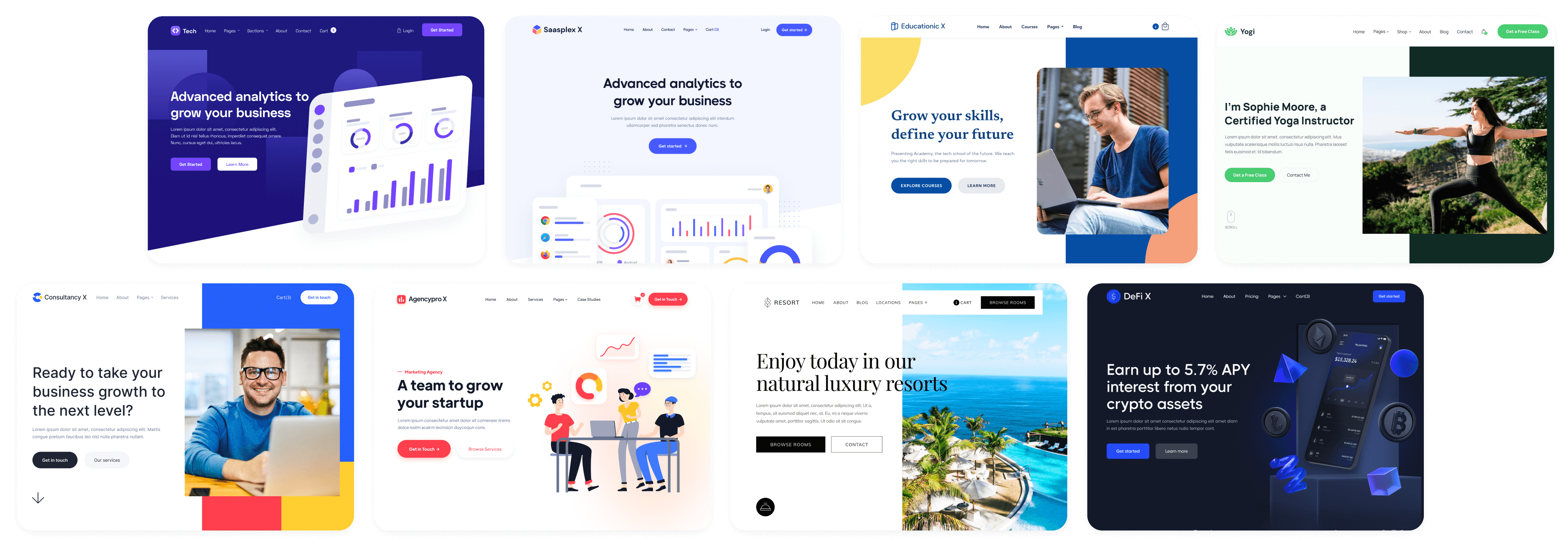 Course X - Browse all Templates - Online Course Webflow Template