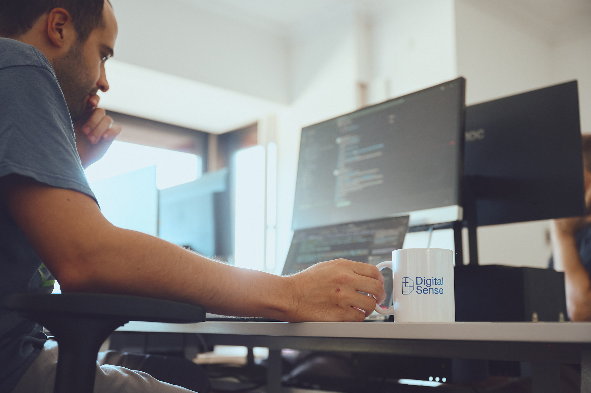 Digital Sense Team Working and Mug