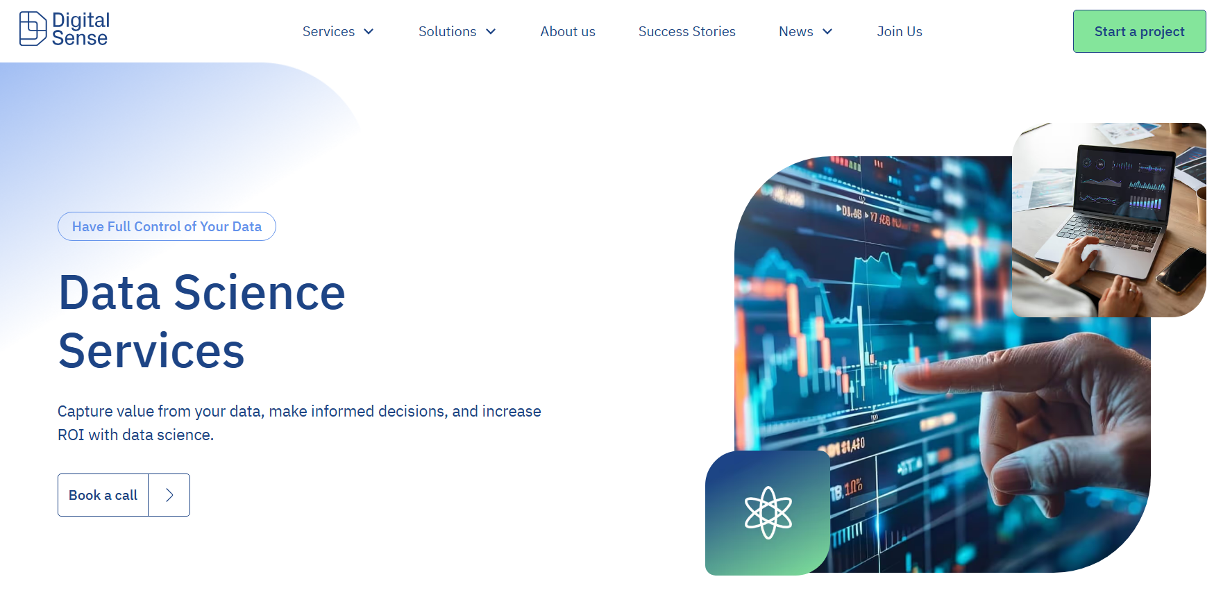 Digital Sense Data Home Screen