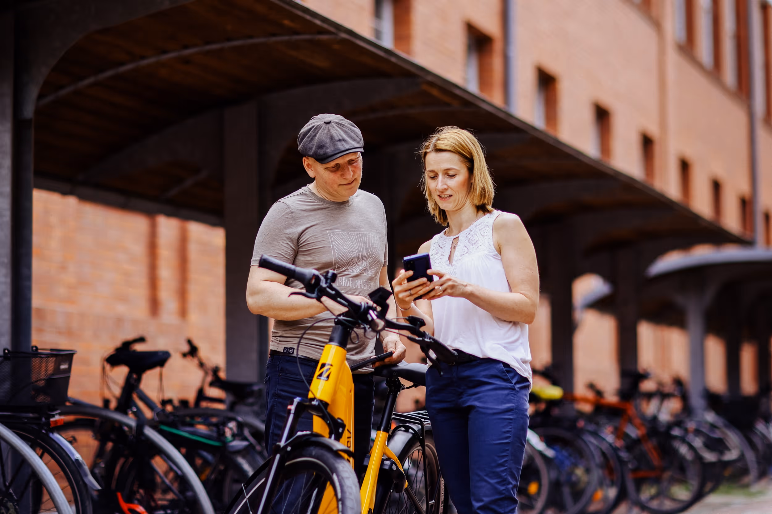 12DRIVE Team beim Bike Sharing Projekt
