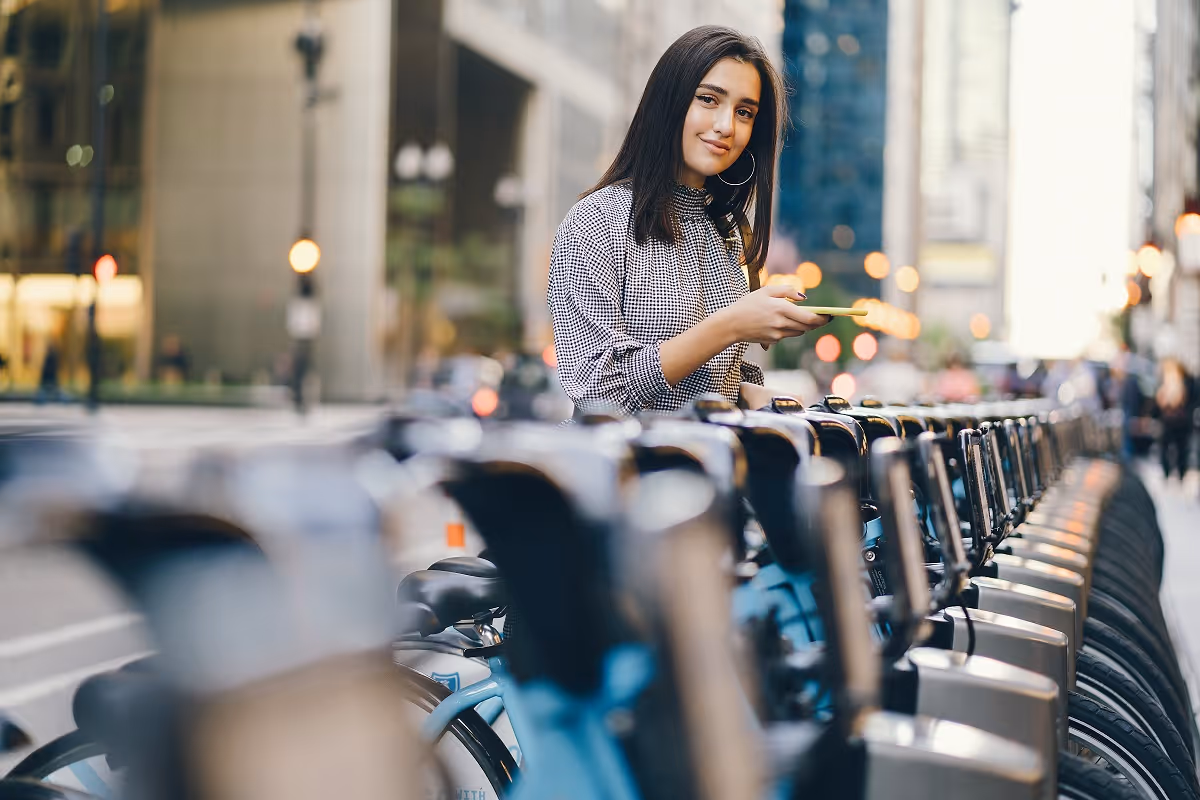 Einrichtung Bike Sharing Station vor Ort