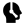head with headphones icon