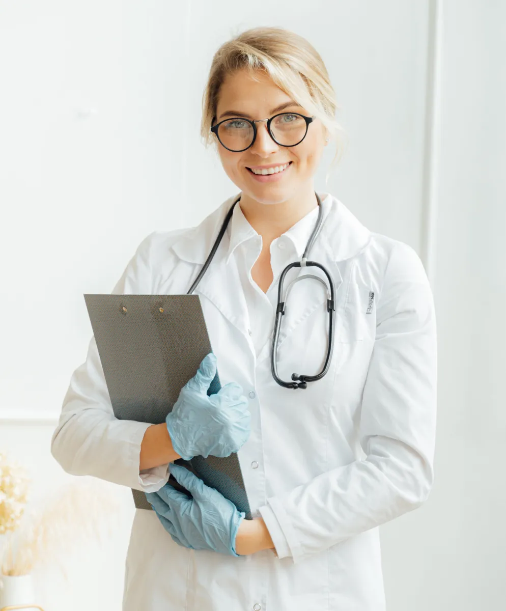 A Female Doctor Smiling