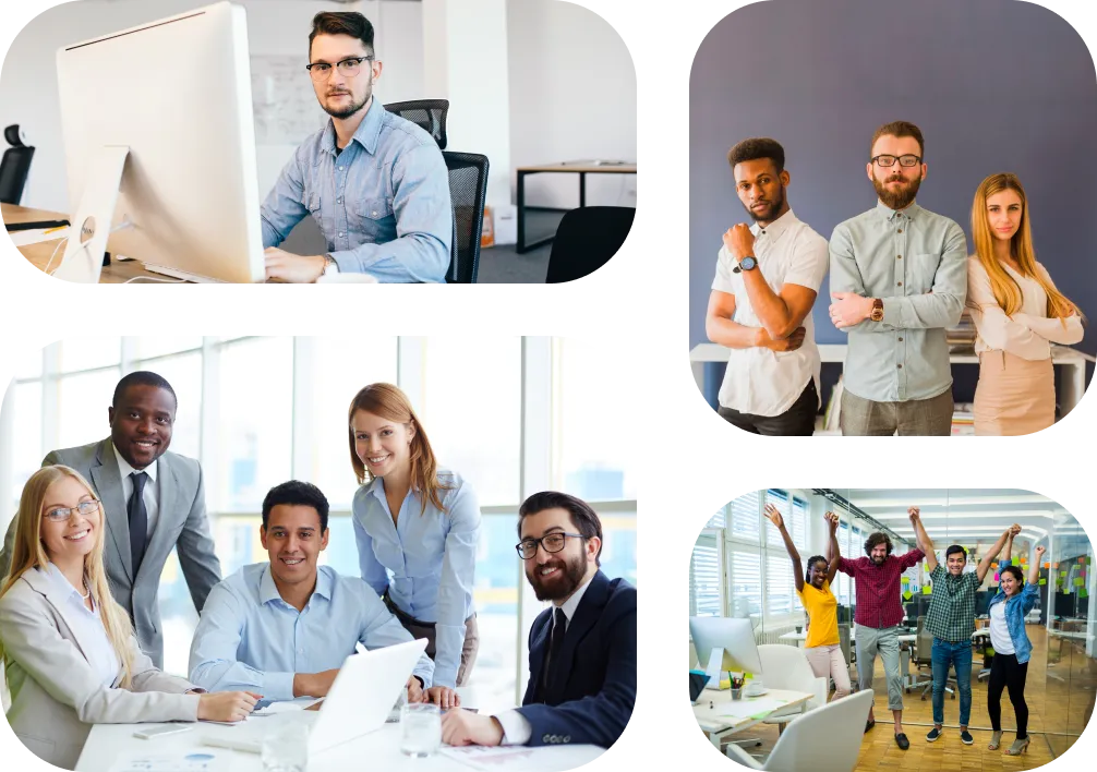 Picture Collage of Professionals