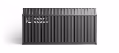 Kratblock modular thermal battery container.