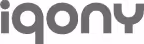 Iqony company logo. Global service provider in renewable energy and climate-neutral technologies.