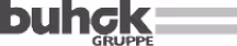 Buhck Gruppe logo. German waste management and recycling company which  operates the mobile's Kraftblock heat system since April 2023.