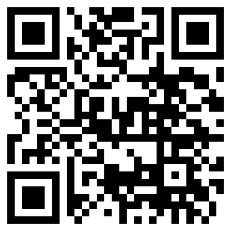 Black and white QR code with standard square patterns for scanning.