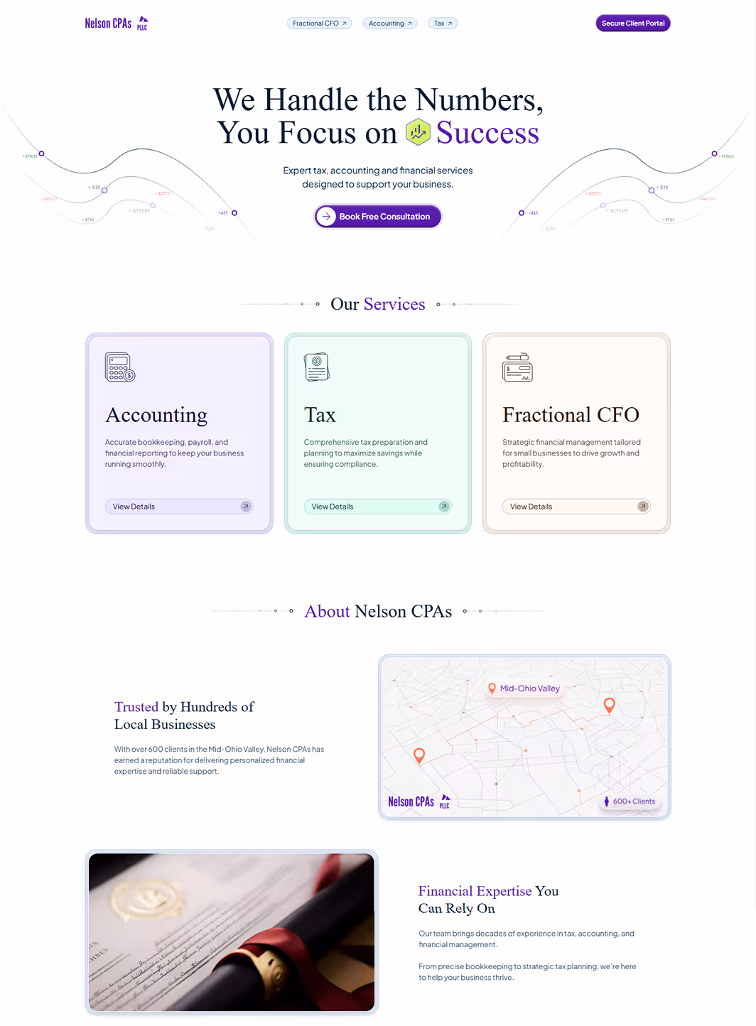 Nelson CPA website