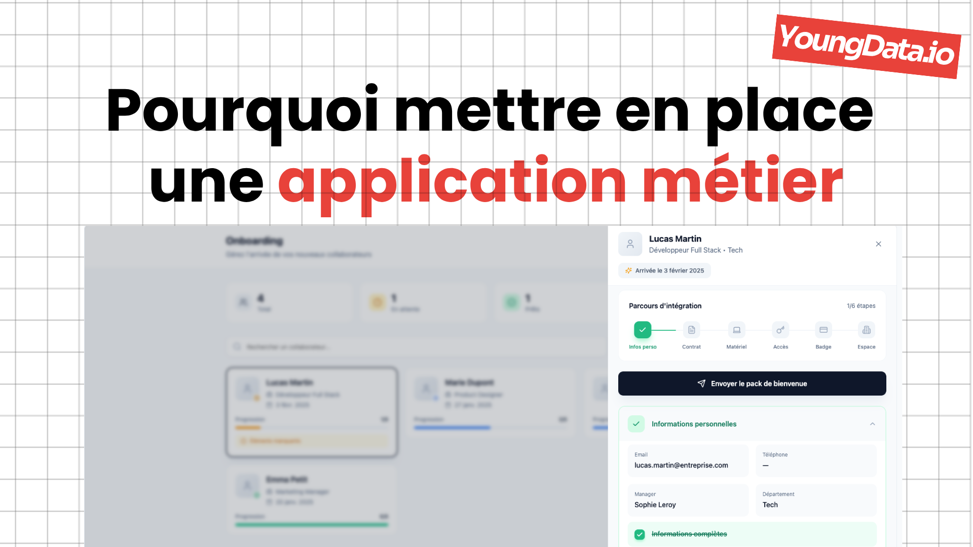 Pourquoi mettre en place une application métier ?