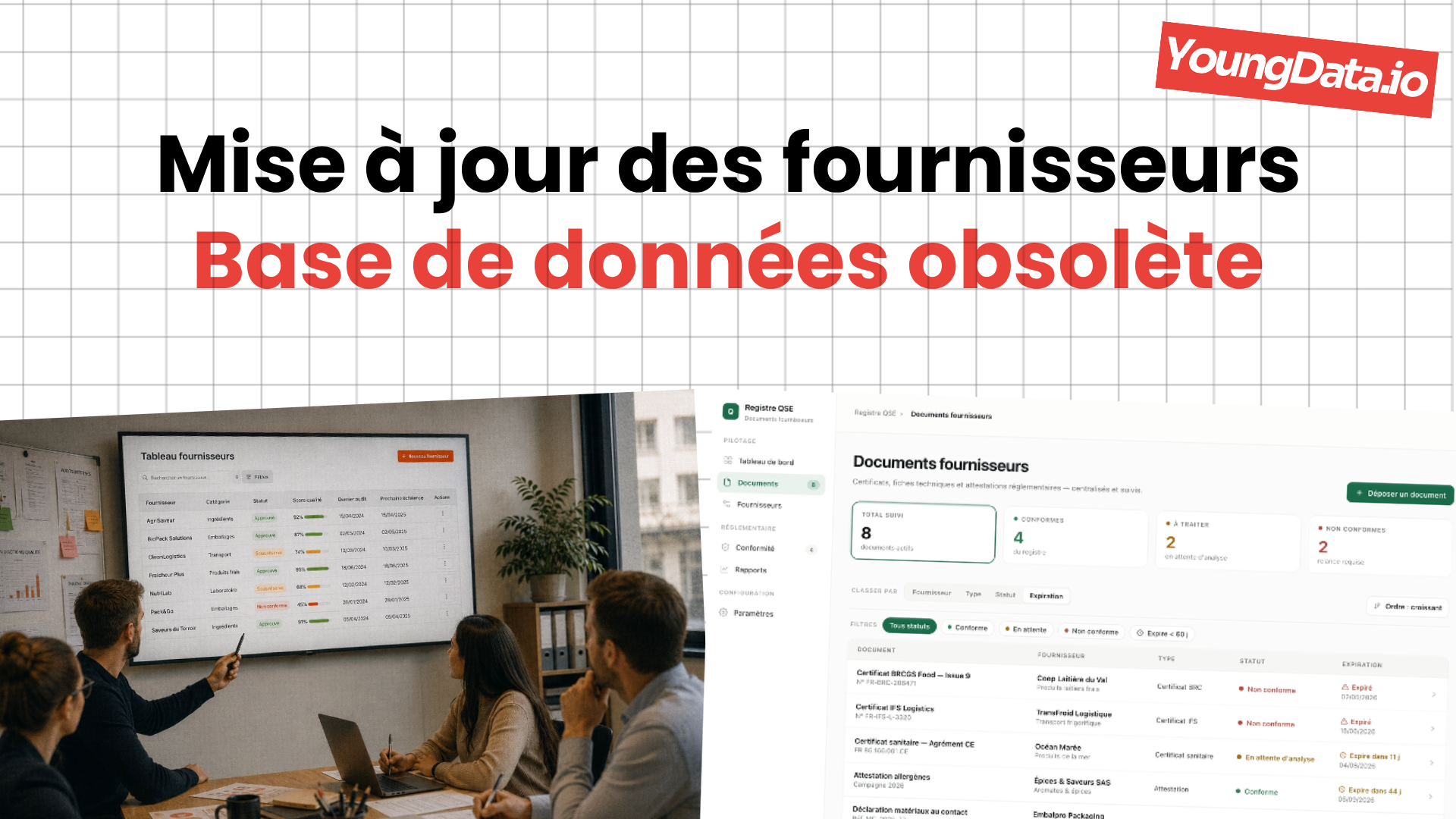 Mise à jour des fournisseurs : pourquoi votre base de données fournisseurs est probablement déjà obsolète