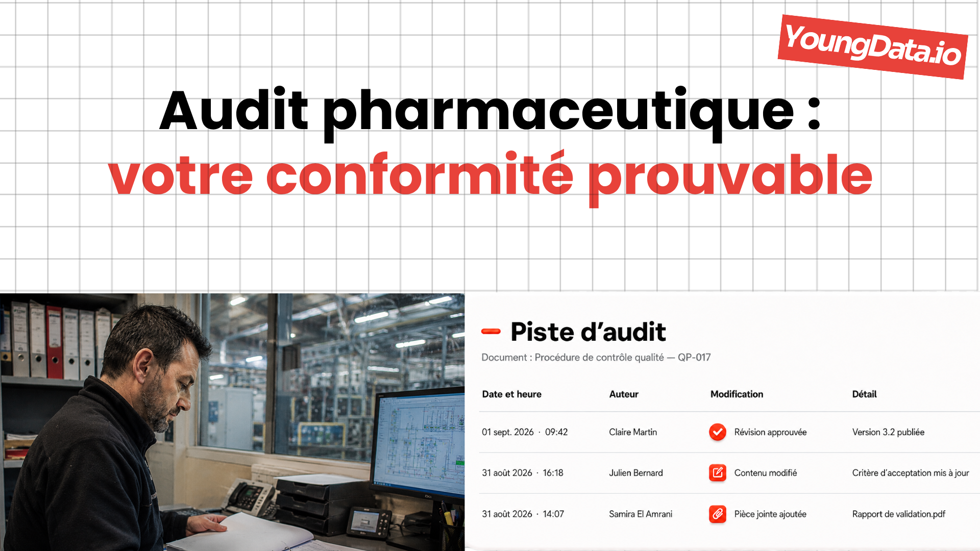 Audit pharmaceutique : votre conformité prouvable à tout moment