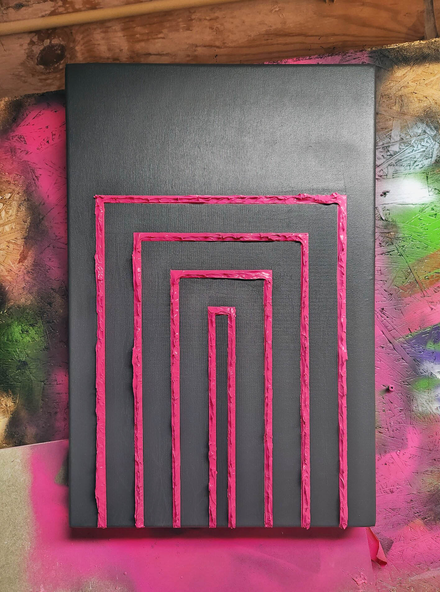 Abstract Grey Pink