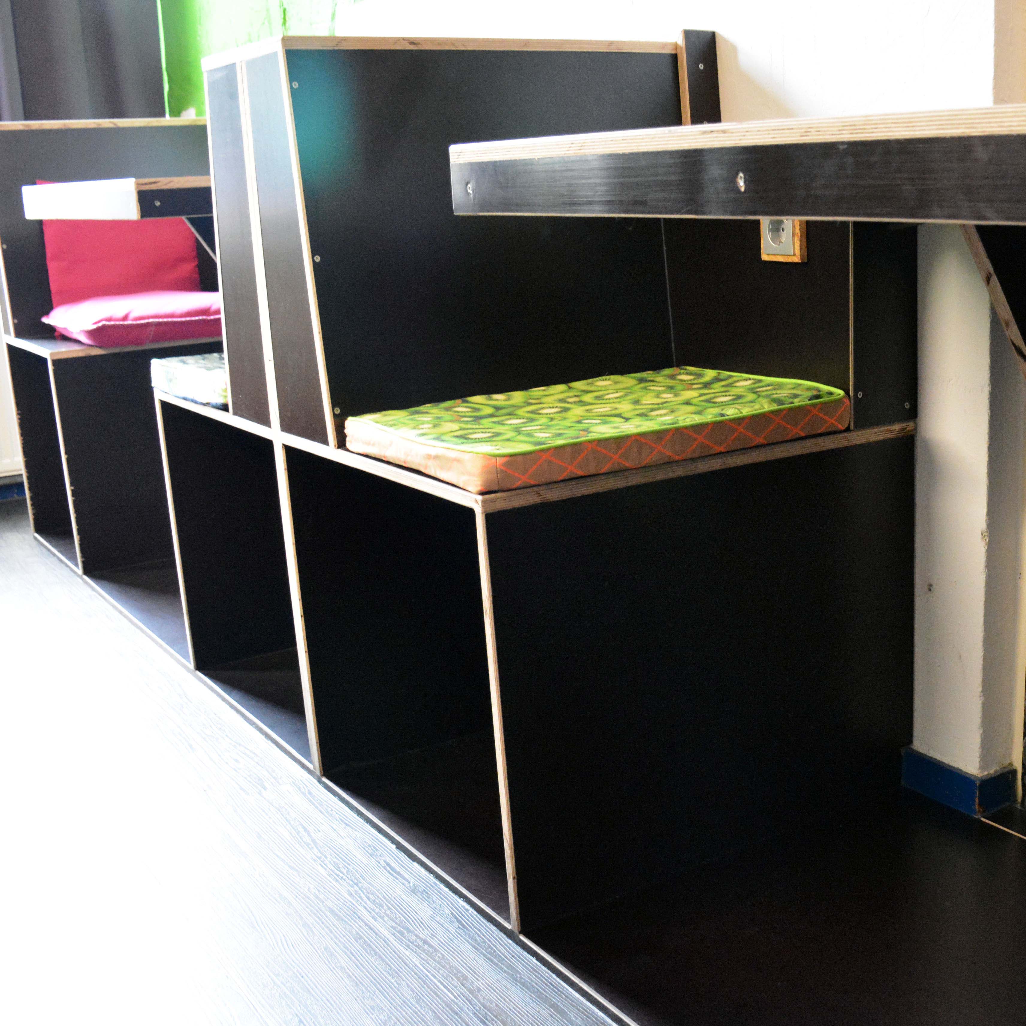 Hospitality Cabinets, seating and tables
