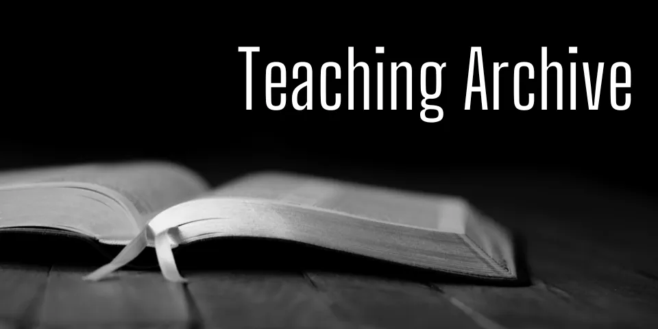 Teaching Archive