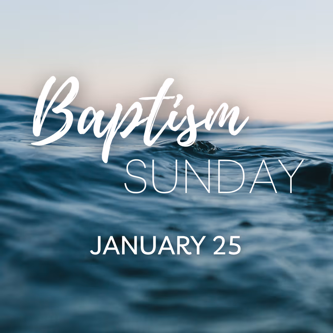 Baptism Sunday