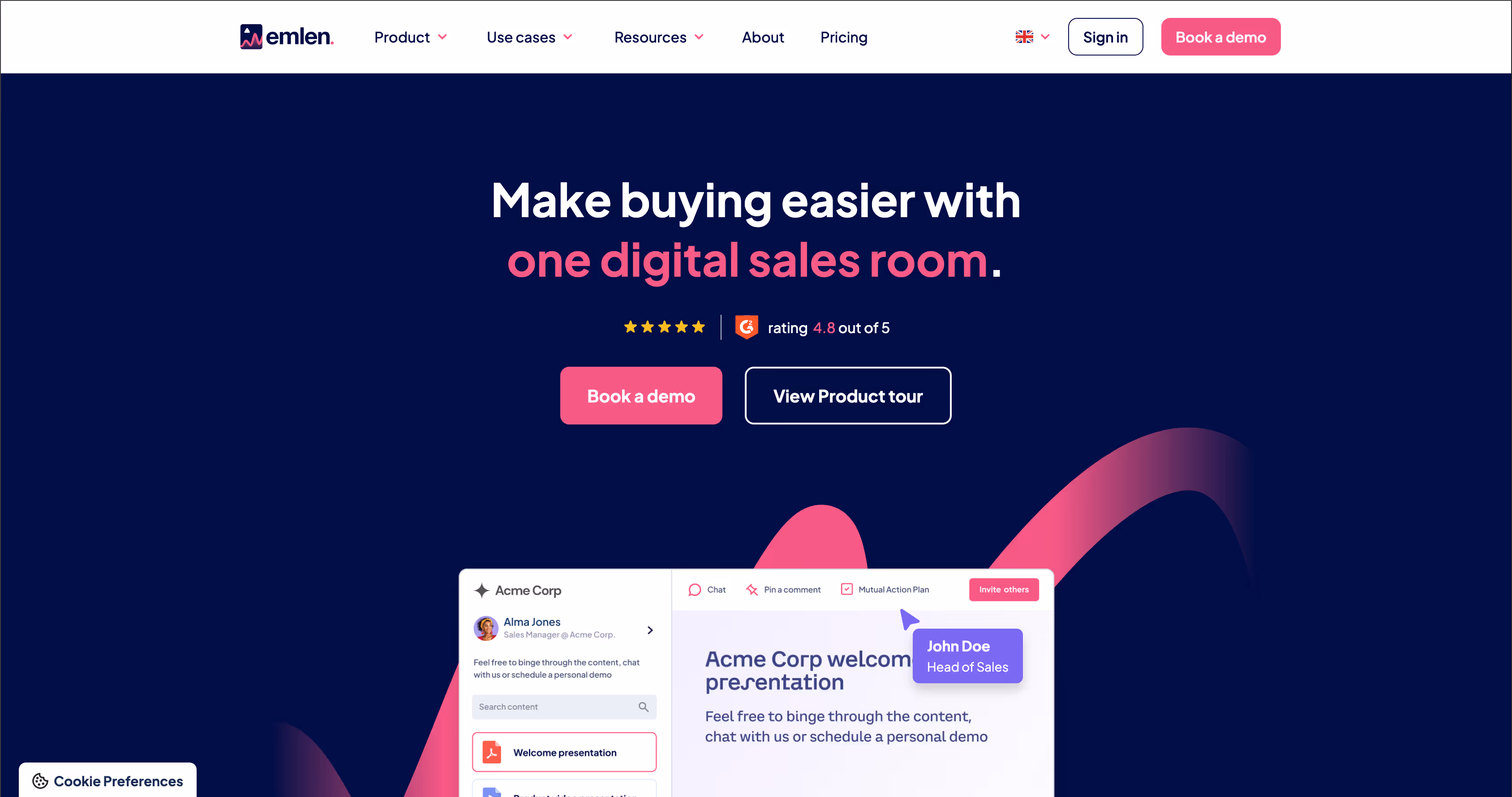 Emlen - hero preview