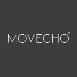 MOVECHO logo in white text on a dark gray background.
