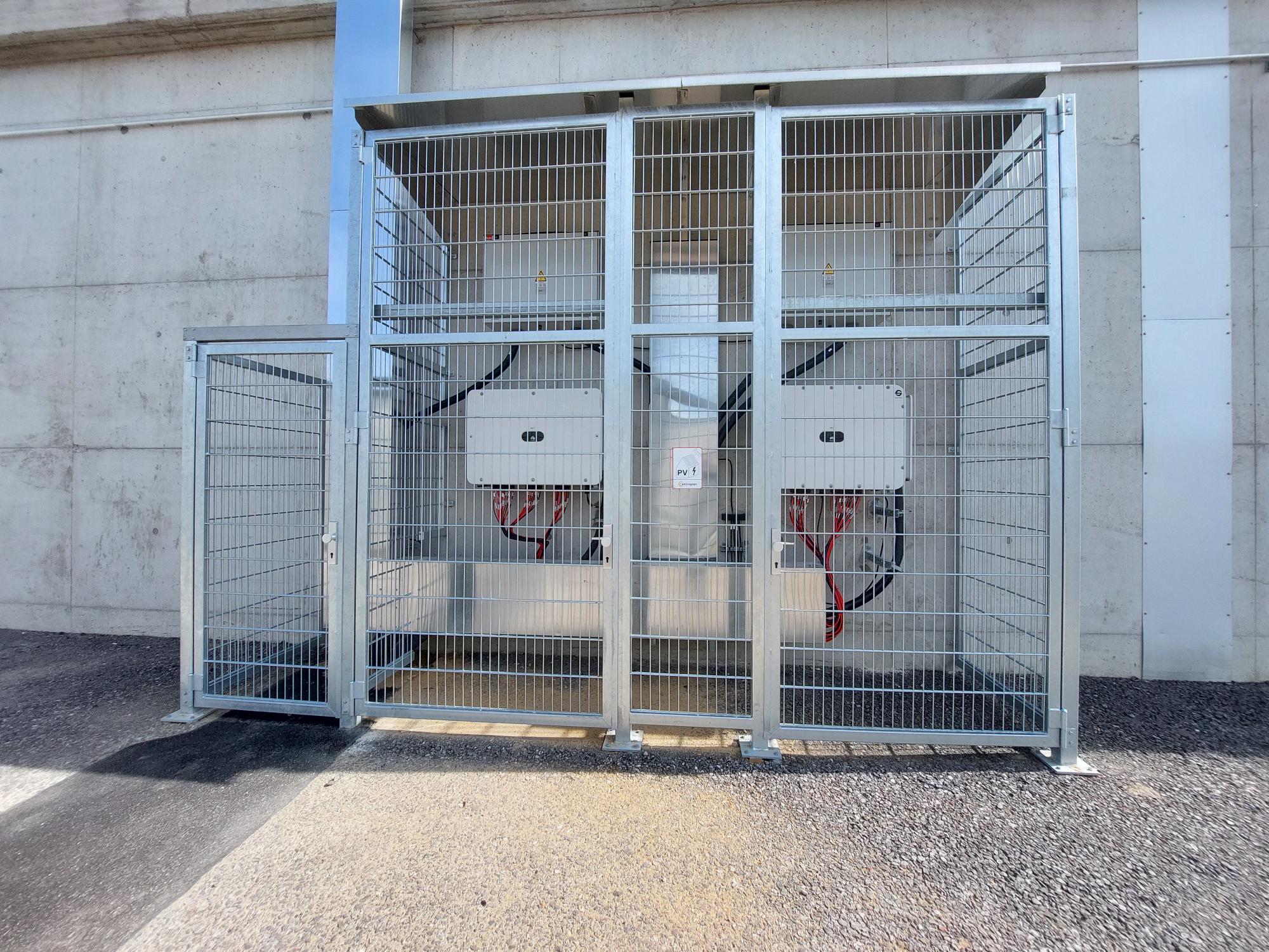 Project site in Gilching with photovoltaic system and battery storage