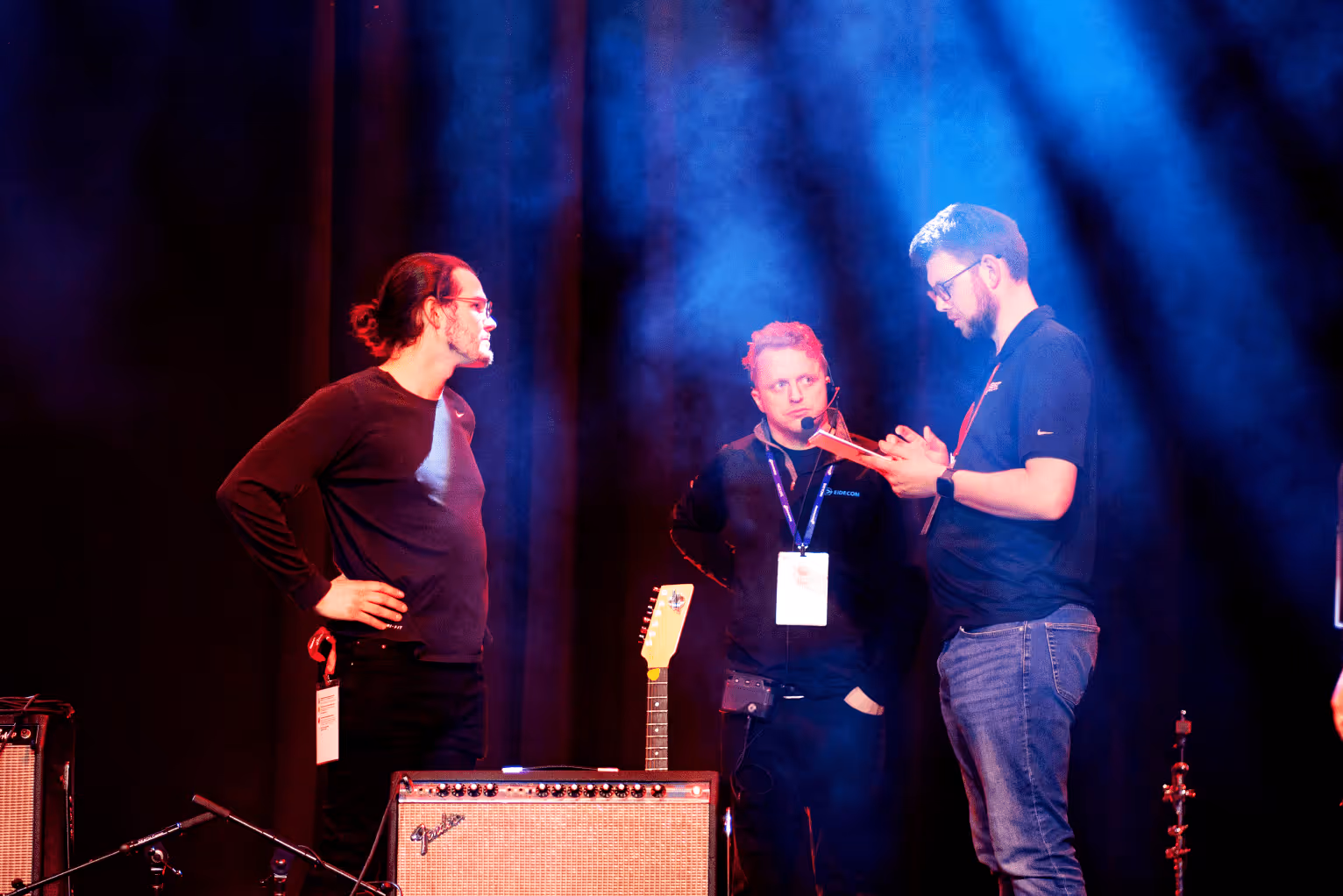 Degy team behind the scenes managing an event