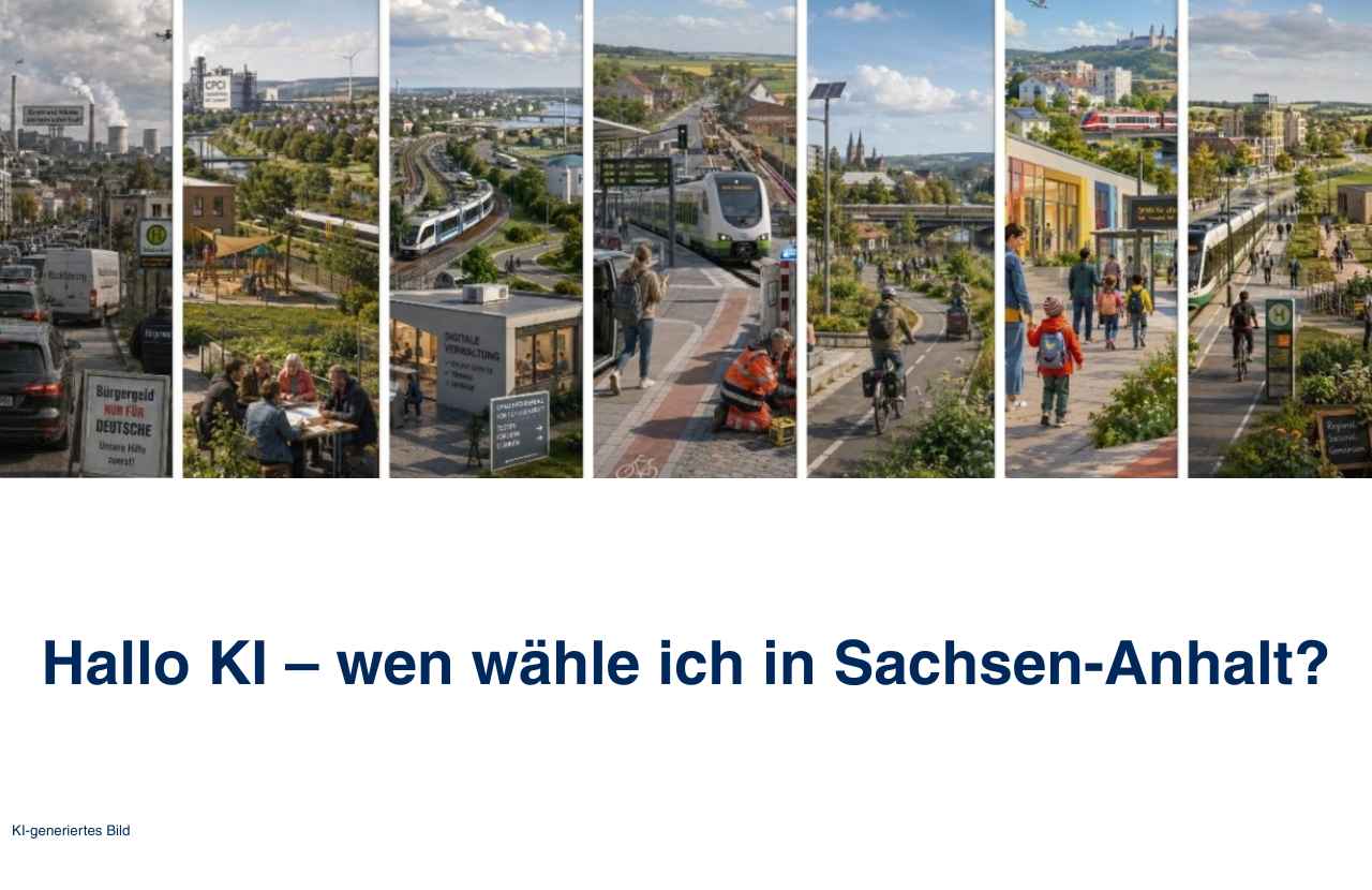 Kurzer Ansicht der generierten Bilder der Wahlprogramme