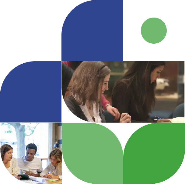 Students working together during a tutoring session
