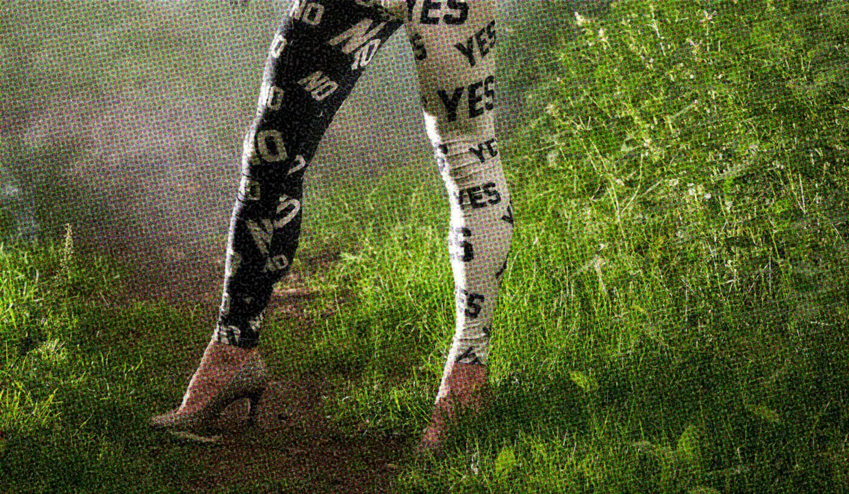 HUD App - Person wearing yes no leggings - what is consent