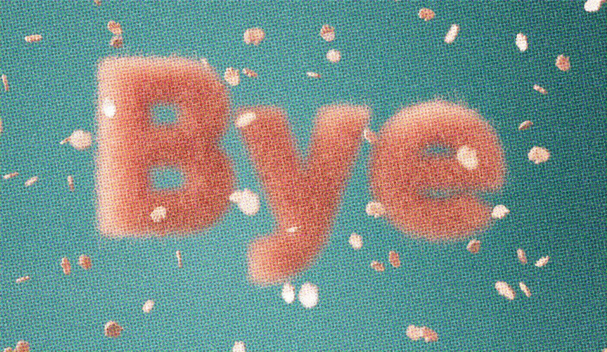 HUD App - Illustration of the word Bye - Texts to send instead of ghosting