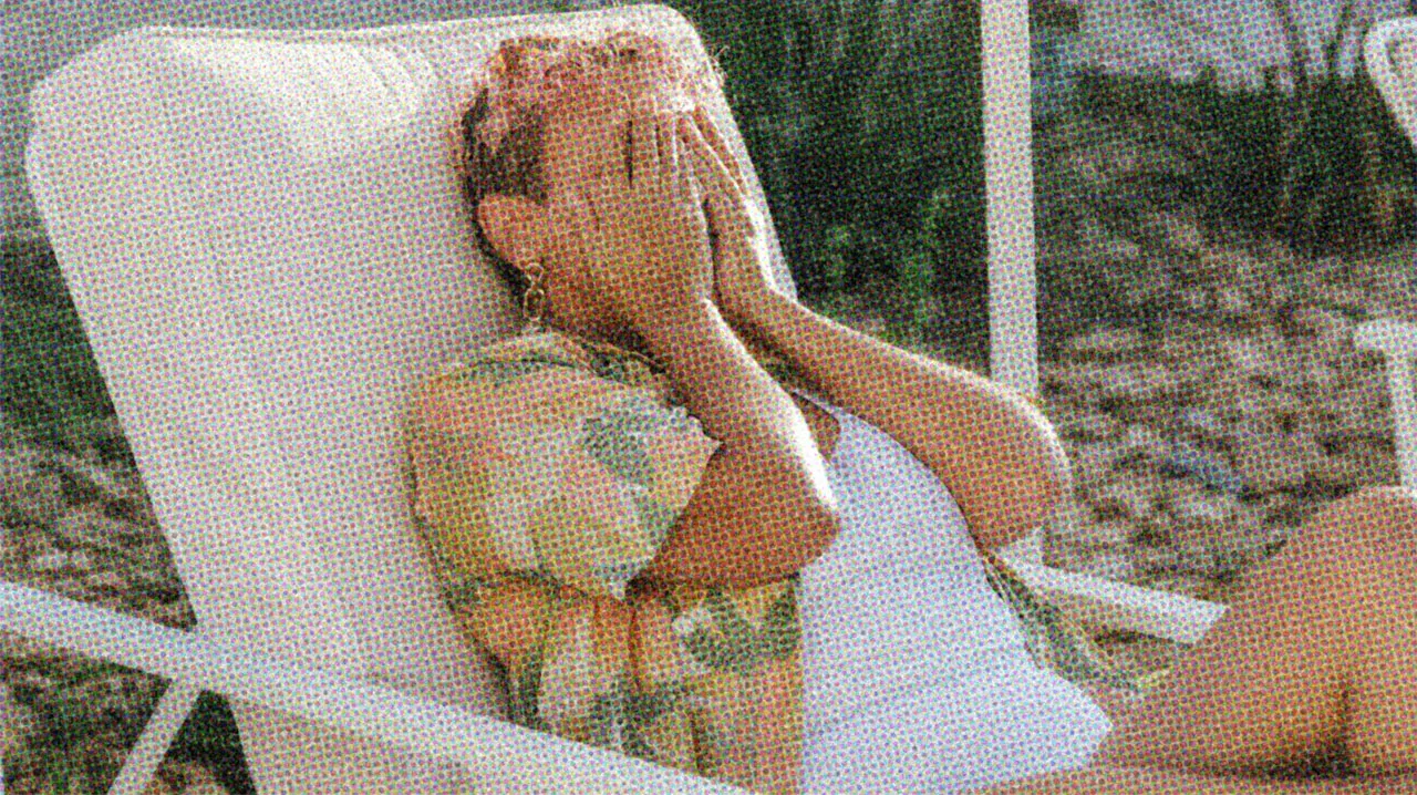 HUD App - Person lying on beach chair covering their face - Do you talk that way in real life