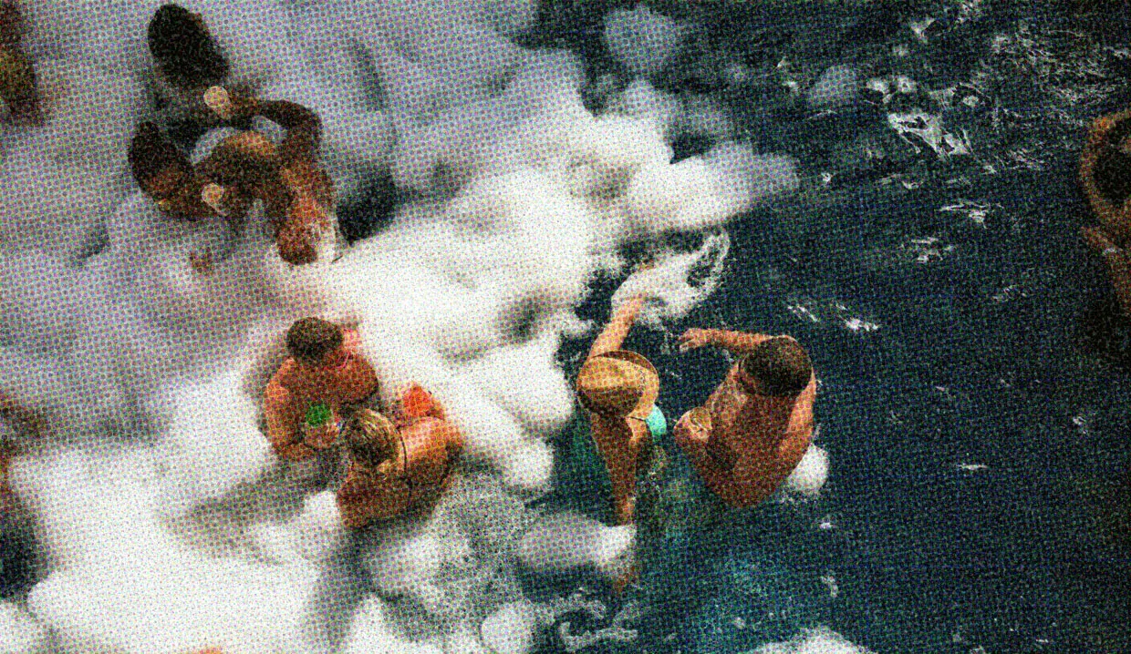 HUD App - People in a pool - Spring break safety