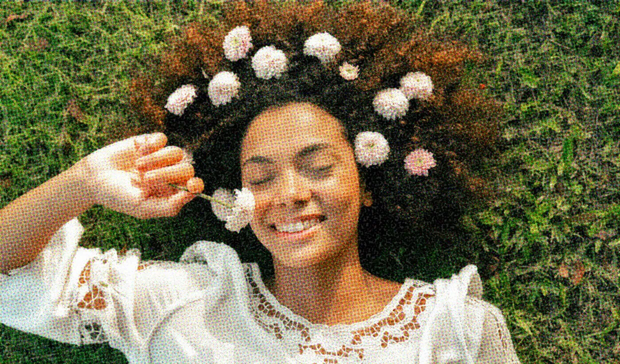 HUD App - Black woman with flowers in her hair - How to live a softgirl life