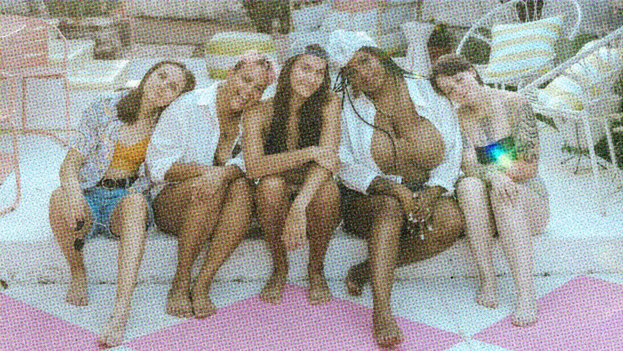 HUD App - Group of diverse women sitting poolside - Why you need a girls only getaway