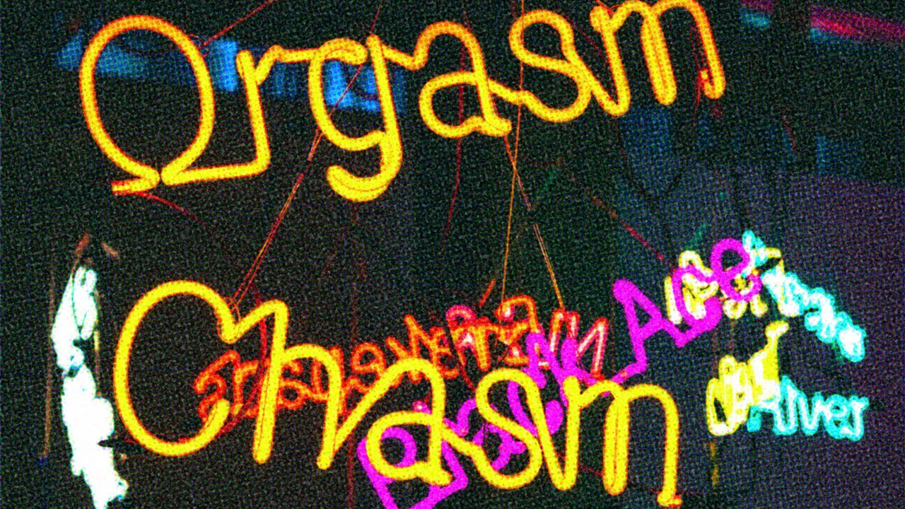 HUD App - Neon sign saying orgasm - what is the orgasm gap