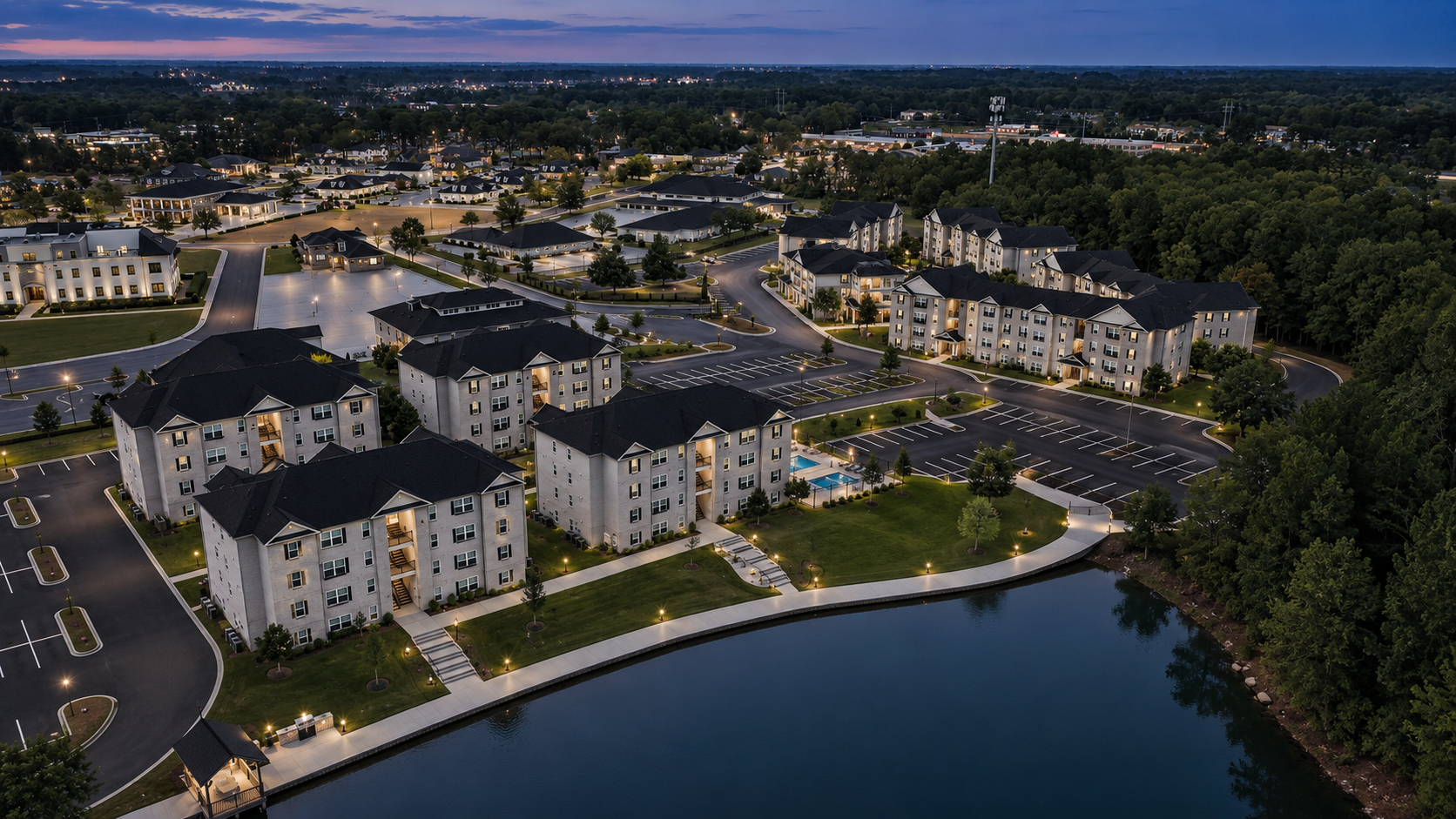 aerial of community