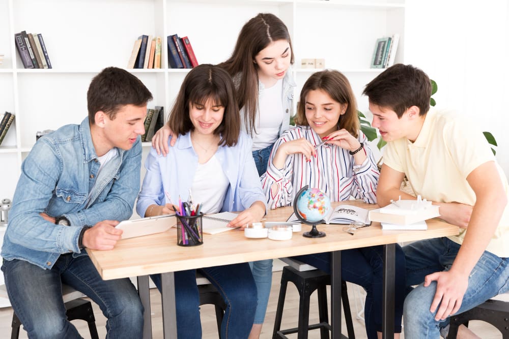 VCE English Language students studying exam strategies and written responses