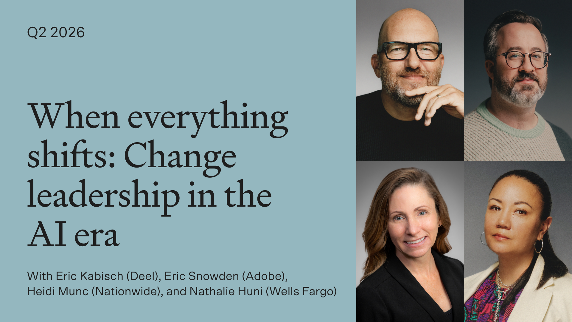 Fireside with Eric Kabisch, Eric Snowden, Heidi Munc, and Nathalie Huni 