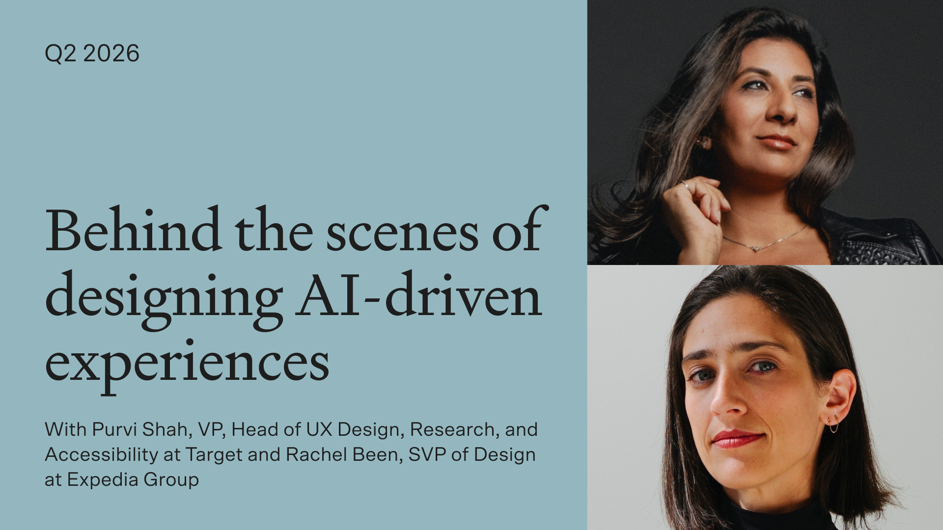 Fireside with Purvi Shah and Rachel Been