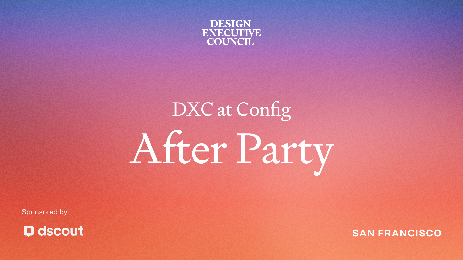 DXC at Config: After Party