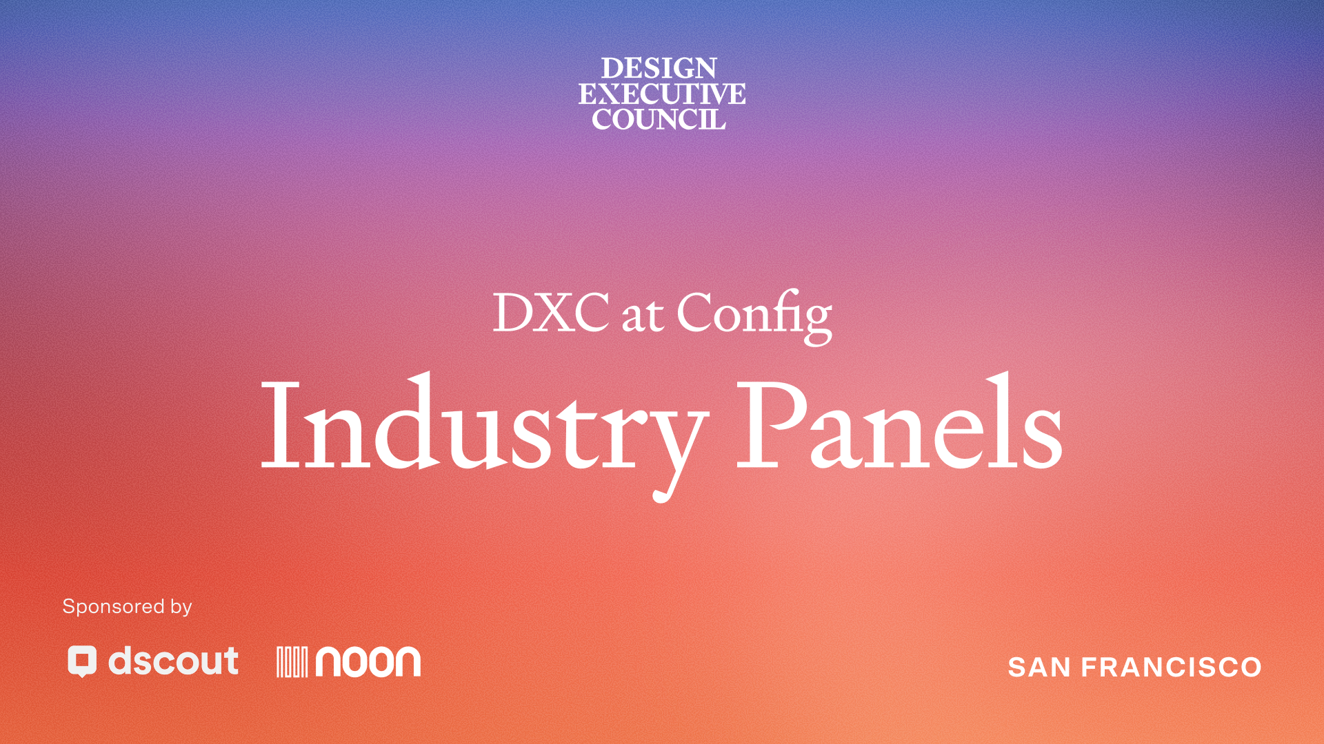 DXC at Config: Industry Panels
