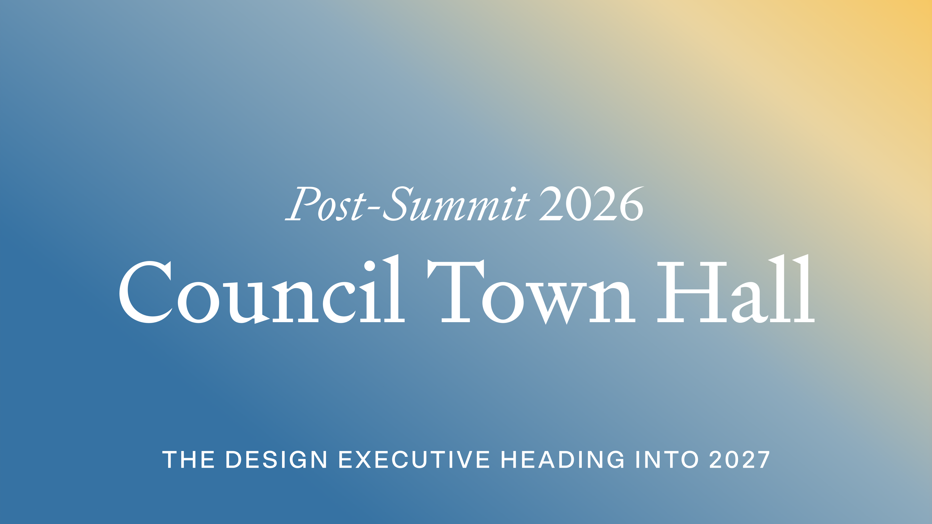 Virtual Pulse Conversation: The Design Executive Heading into 2027