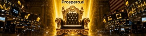 The Prospero logo sitting on a golden thrown as #1!