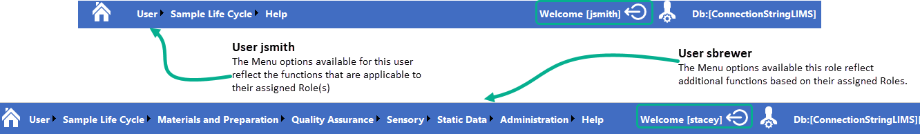 Role-based Security Screenshot