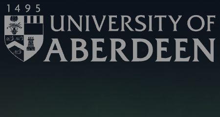 University of Aberdeen logo with university crest and founding year 1495.