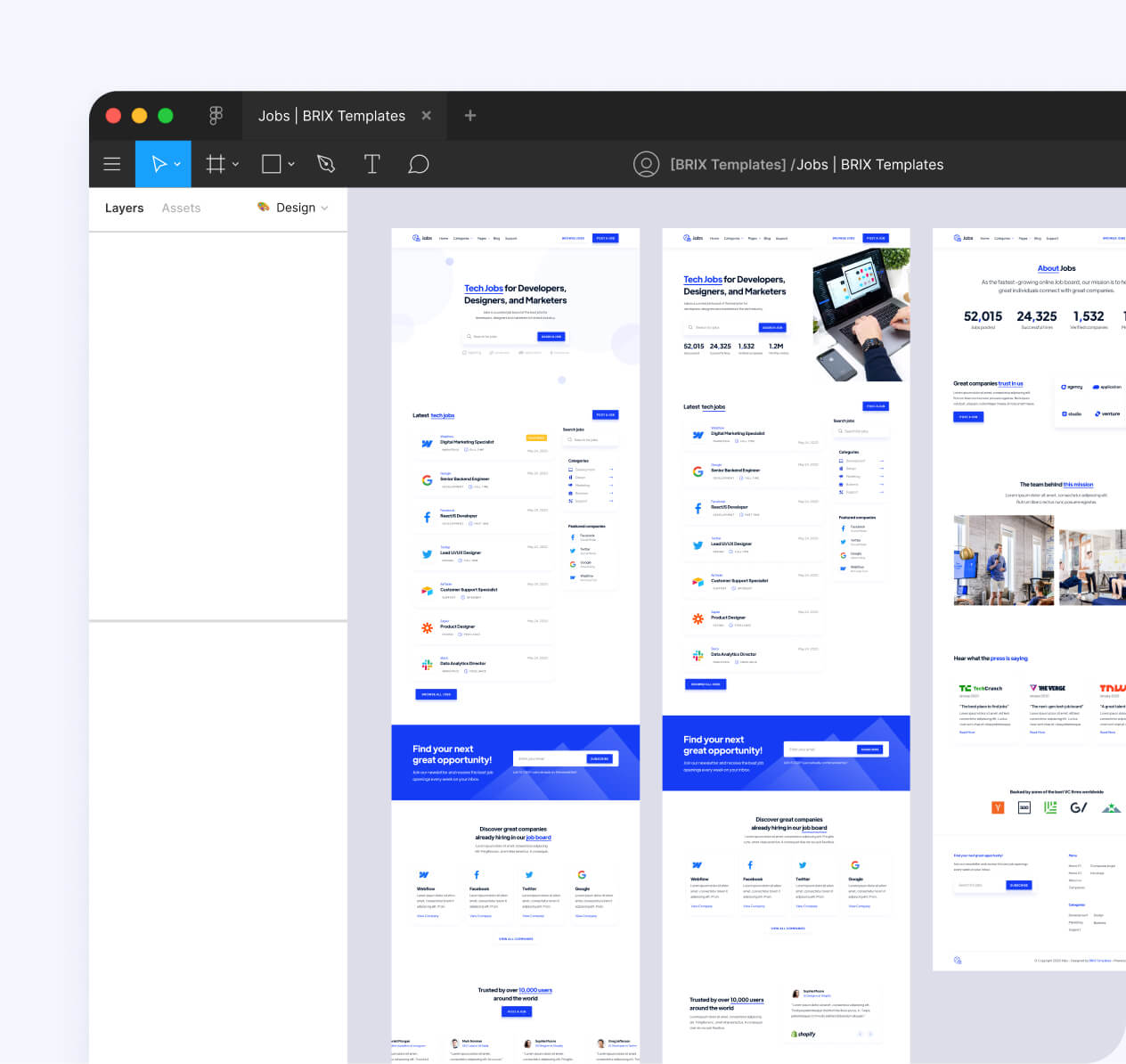 Figma File Included - Jobs Webflow Template