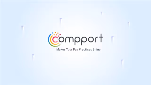 Compport logo with colorful circular dots and the tagline “Makes Your Pay Practices Shine” on a light gradient background